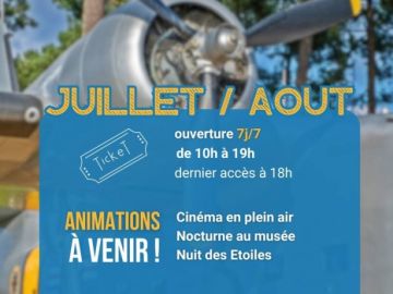 [ LANCEMENT DE LA SAISON ✈ ]

À partir du lundi 1er juillet et jusqu'au samedi 31 août, le Musée de l'Hydraviation est ouvert de 10h à 19h (dernier accès à...