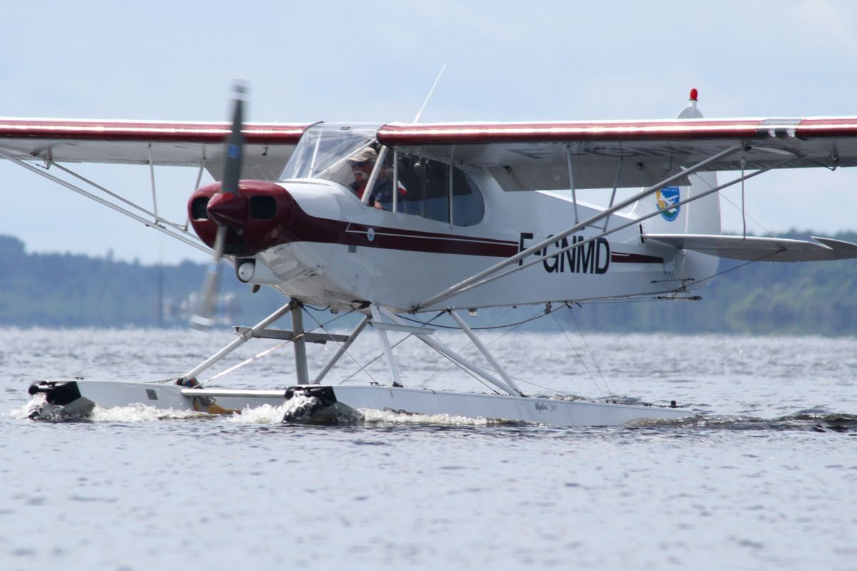 Flight on a seaplane in Biscarrosse