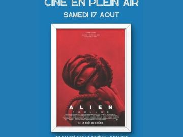 [🎬CINE EN PLEN AIR]
Le samedi 17 août, préparez-vous pour une soirée exceptionnelle sous les étoiles avec la projection du film Alien : Romulus ! 👽

📅...