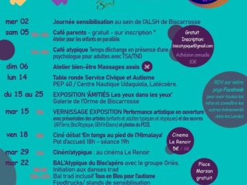 [💙AVRIL BLEU]

Le Musée de l'Hydraviation participera au mois Landais de l'Autisme le lundi 28 avril avec une visite gratuite sensorielle et des séances de...