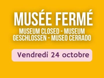 Chers visiteurs, 
Le Musée sera exceptionnellement fermé le vendredi 24 octobre. 
Il ouvrira à nouveau ses portes le samedi 25 octobre.
 #muséehydraviation...